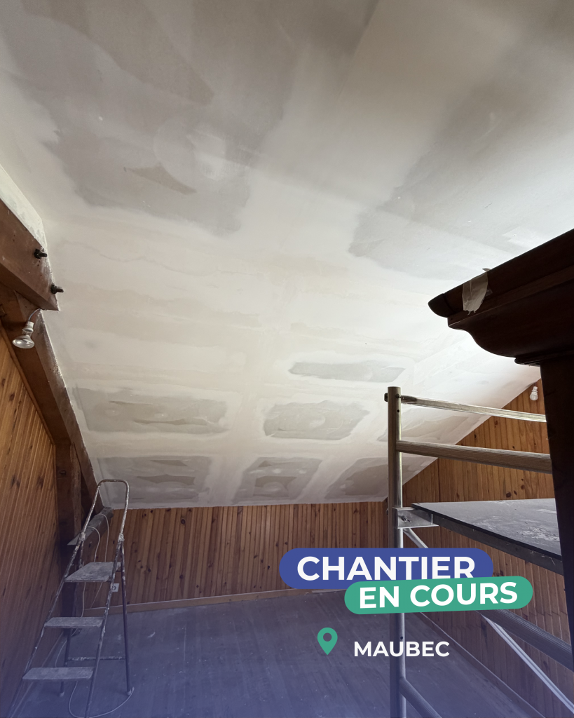 Isolation des rampants de toiture à Maubec